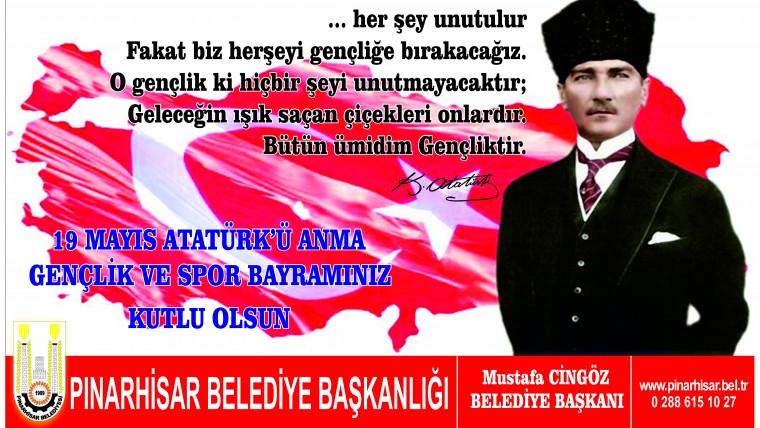 19 Mayıs Atatürk'ü Anma Gençlik ve Spor Bayramı