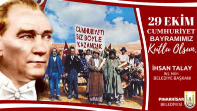 29 Ekim Cumhuriyet Bayramı Kutlama Mesajı