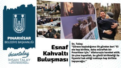 Başkan Talay, Esnaf Kahvaltı Buluşması Düzenledi