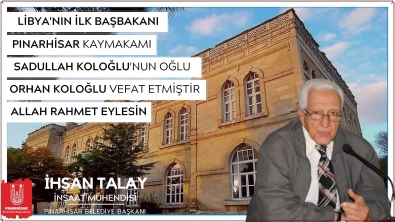 Başkan Talay, Orhan Koloğlu İçin Taziye Mesajı Yayınladı