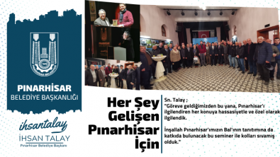 Başkan Talay, Pınarhisar Balı İçin Kolları Sıvadı