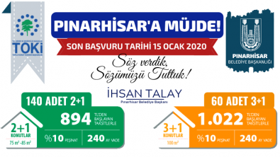 Pınarhisar'a Müjde! TOKİ Geliyor!