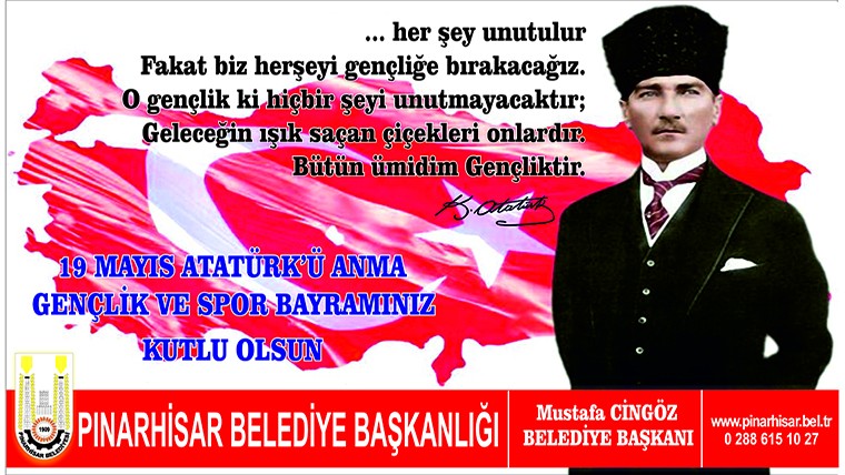 19 Mayıs Atatürk'ü Anma Gençlik ve Spor Bayramı