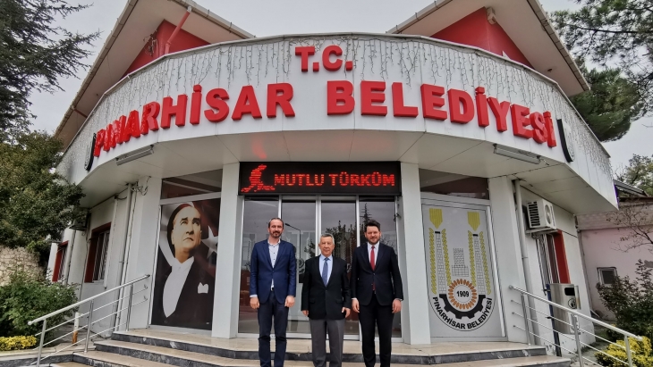 Kaymakam Vekili Sn. Mustafa Ünlüsoy Belediye Başkanı Sn. İhsan Talay'ı Ziyaret Etti