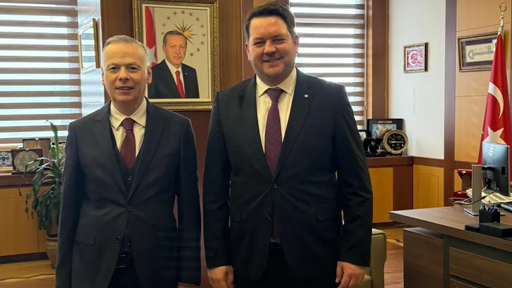 Ticaret Bakan Yardımcımız Sayın Volkan Ağarı’yı makamında ziyaret ettik.