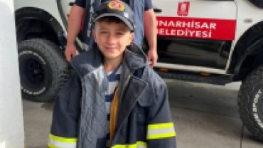 Minik İtfaiyeciler Görev Başında.