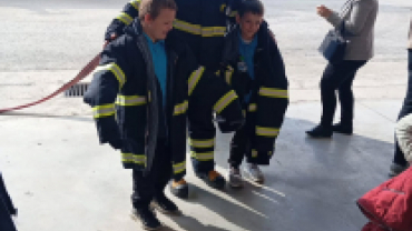 Minik İtfaiyeciler Görev Başında.