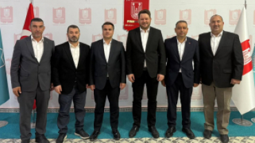 Sayın Mustafa Lafcı, Sayın Emin Sanpur'u ve yönetim kurulu üyelerimizi belediyemizde misafir ettik.