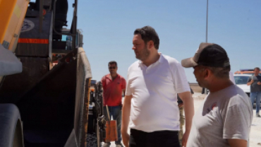 Kil Ocağı Yolumuzda Asfaltlama Çalışmalarına Bismillah Dedik.