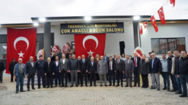 Kırklareli Valimiz Sayın Uğur Turan, Kaymakamımız Sayın Enver Özderin, il ve ilçe protokolümüz ile birlikte Tozaklı Köyü Çok Amaçlı Düğün Salonu’nun açılış programına katılım sağladık