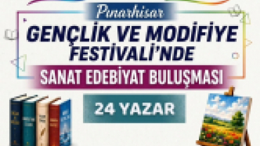 Pınarhisar Belediyesi olarak, 14. Geleneksel Gençlik ve Modifiye Festivalimizde müzik ve eğlencenin yanı sıra kültür, sanat ve edebiyatı da hemşehrilerimizle buluşturuyoruz.