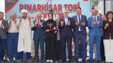 PINARHİSAR TOKİ 2. ETAP ANAHTAR TESLİM TÖRENİ