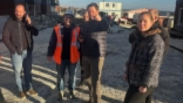 TOKİ 2. Etap alanımızda teknik ekibimizle birlikte yerinde incelemelerde bulunduk.